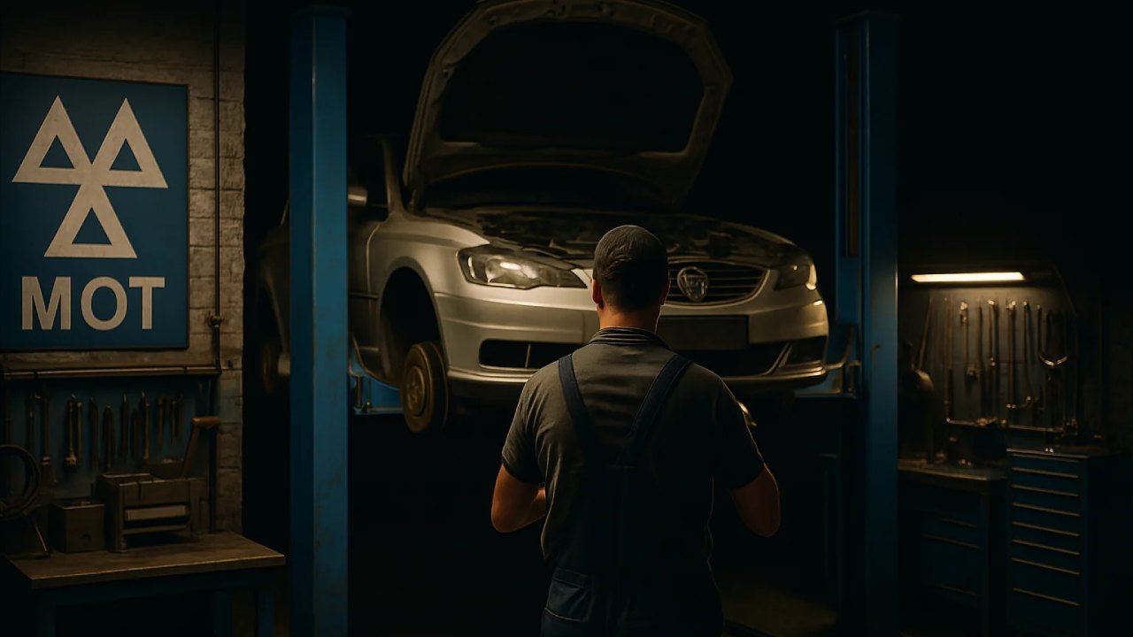 MOT testing at Ashton's Garage in Salisbury